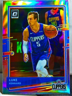 Luke Kennard 2020-21 Optic Basketball Silver Holo Prizm Refractor Card #65 LAC - Image 1 of 4
