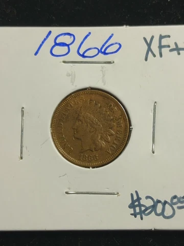 1866 Indian Head One Cent  Great Coin Cover