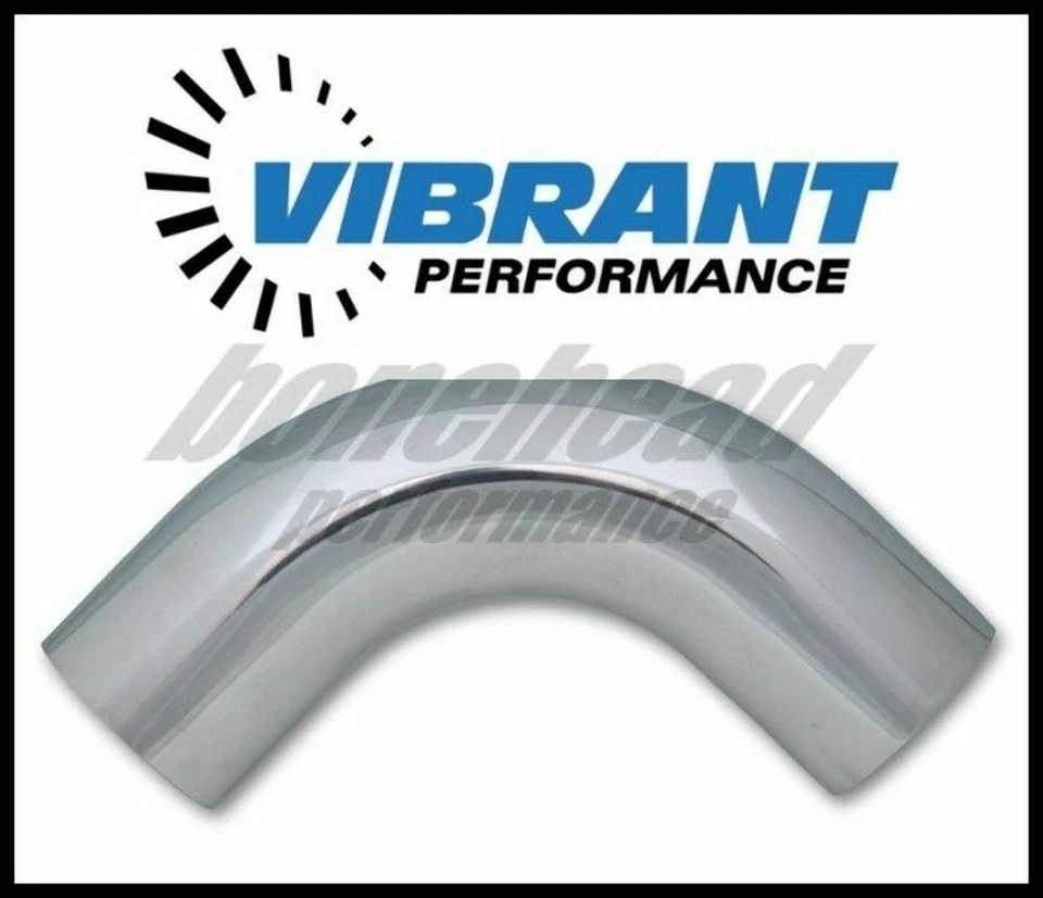 Vibrant 3.5" O.D. Aluminio 90 grados de curva - pulido Foto 1 de 1