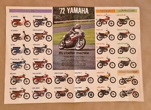 Original Yamaha motorcycle 1972 sales brochure