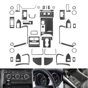 60Pcs For Land Rover Range Rover Sport 14-17 Carbon Fiber Interior Full Set Trim - Picture 1 of 11