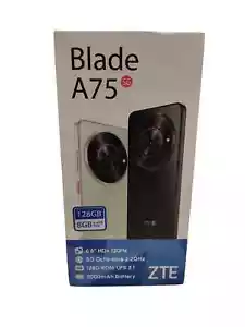 ZTE Blade A75 5g 128GB Diamond Black Smartphone - Imagen 1 de 3