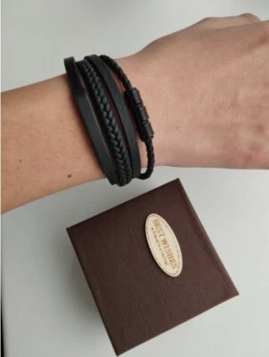 Bracelet wristband for men leathe wristbands - Image 1 of 4