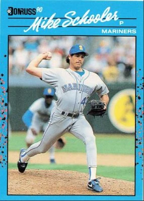 1990 Donruss Best of the AL Mike Schooler Seattle Mariners #82 - Image 1 of 2