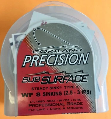 Fregadero estable Cortland Precision tipo 2 WF8 S Lt/Med gris línea mosca Foto 1 de 4