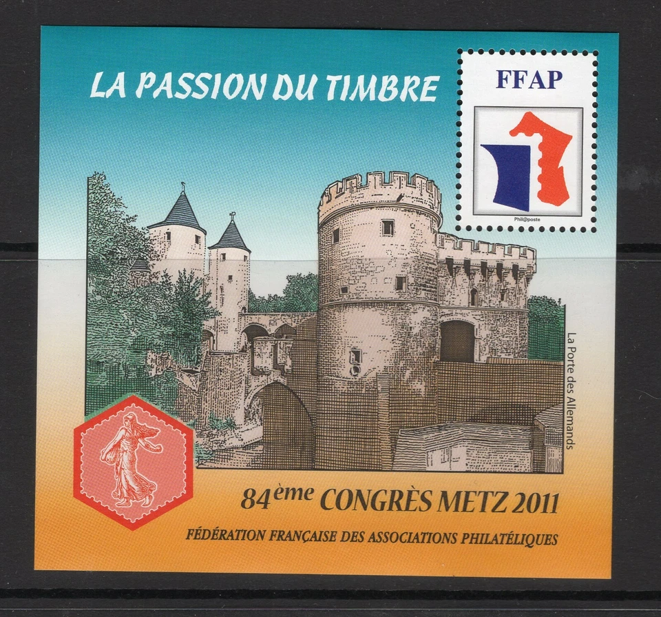 FRANCE FEUILLET FFAP FÉDÉRATION FRANÇAISE DES ASSOCIATIONS PHILATÉLIQUES 2011 - Image 1 of 1