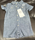 Ralph Lauren - Boys Infant Romper Denim Short Outfit - Size 3 Months - NWT