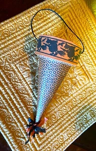 Halloween hanging container decor Flying Witches Bats - Picture 1 of 4