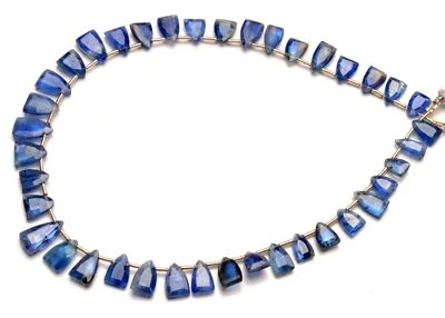 Gema Natural Nepal Azul Cianita 8x5 a 12x7mm Tamaño Cuentas Facetadas 11" Hilo Foto 1 de 4
