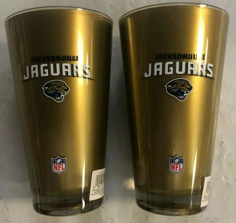 Jacksonville Jaguars RETRO LOGO NFL Insulated Tumbler Double Wall 20oz SET OF 2 Cover