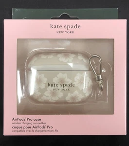 Kate Spade New York Pink & White Floral Clip On AirPods Pro Case BRAND NEW!! - Picture 1 of 7