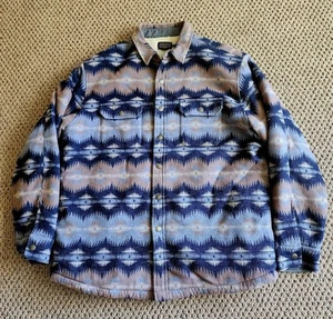 PENDLETON Men's Sherpa Fleece Lined Shirt Jacket, Tye River Blue, Size XL - Picture 1 of 8