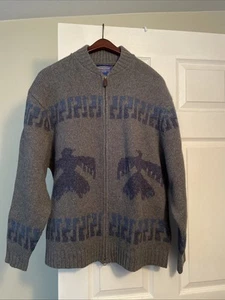 Pendleton Zip Front Cardigan Thunderbird- Vintage - New With Tags XXL - Picture 1 of 3