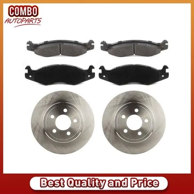 Front Brake Rotors Brake Pads for 2000 2001 1992 1993 1994 AM General Hummer - Image 1 of 4
