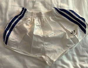 Adidas Vintage 80s SPRINTER Nylon Shorts size D5 (M) White - Picture 1 of 4