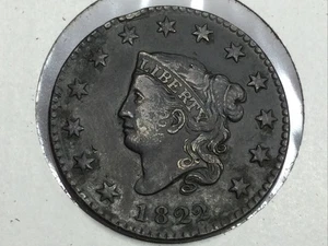 1822 Large Cent in very fine/extra fine - Picture 1 of 2