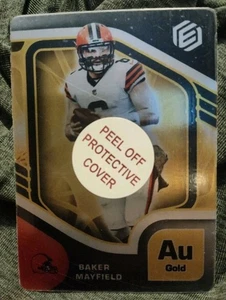 33/250. BAKER MAYFIELD - 2021 Panini Elements Gold Metal Parallel #’d Browns - Picture 1 of 3