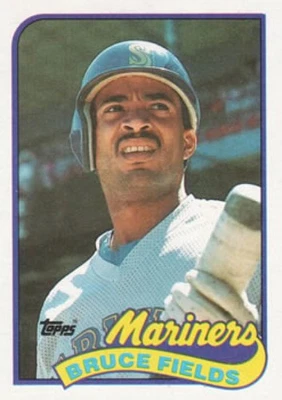 BRUCE FIELDS 1989 Topps #556 MLB Mariners  ID:142893 - Image 1 of 2