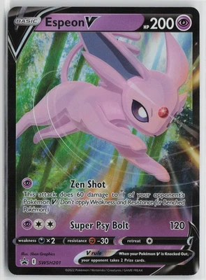 Pokemon Espeon V - SWSH201 SWSH: Sword & Shield Promo Cards Holo card - Image 1 of 2