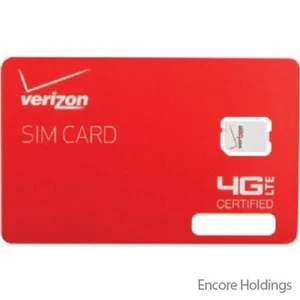 Carte SIM Verizon Nano - LTE - iPad Air - iPad Mini - iPhone 840168090228 - Photo 1 sur 1