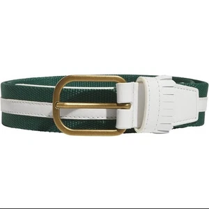 Men's adidas Originals Golf Leather Belt - Collegiate Green LG/XL - Picture 1 of 6