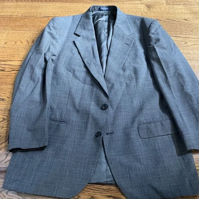 1970s vintage handtailored bespoke all worsted classic rockabilly blazer 45R USA - Image 1 of 4