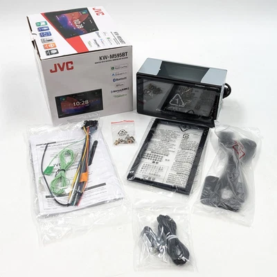 JVC Digital Care Stereo w/ Monitor & Receiver Single DIN (KW-M595BT) Black - Image 1 of 4