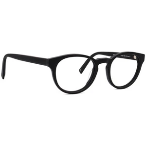 Warby Parker Eyeglasses Percey M 101 Jet Black Matte Panto Frame Italy 48-20 140 - Picture 1 of 6