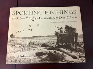 HC/DJ Book Sporting Etchings Lassell Ripley Nature Fishing Bird Hunting 1970 - Picture 1 of 9