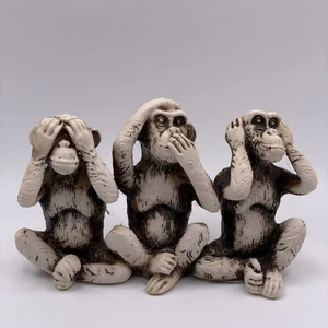 Figura De Colección See No Evil Hear No Evil Speak No Evil Monkeys Quintana Roo México - Imagen 1 de 10