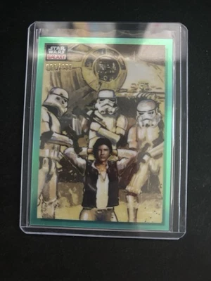 The Captain Captured 2023 Topps Chrome Star Wars Galaxy Aqua Parallel /199 мл - Изображение 1 из 2