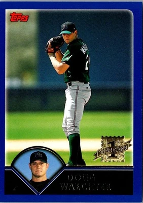 2003 Topps Doug Waechter #317 Tampa Bay Devil Rays Baseball Card - Image 1 of 2