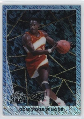 2024 Leaf Collective 1990 Light Blue Shimmer 1/1 Dominique Wilkins Salón de la fama 0f55 Foto 1 de 3