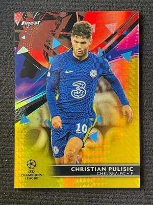 Christian Pulisic 2021-22 Topps Finest Yellow Prism Refractor 178/250 #59 - Image 1 of 2