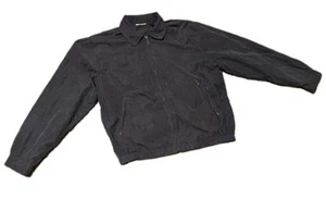 London Fog Men's Full Zip Mesh Lined Double Pockets Jacket Dark Blue Size Small - Picture 1 of 8
