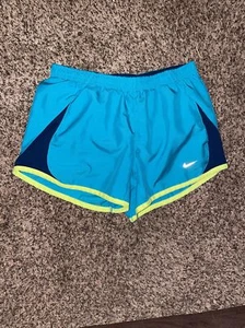 Nike Athletic Shorts Girls Size Youth XS Brief Lined Running Active Blue - Picture 1 of 7