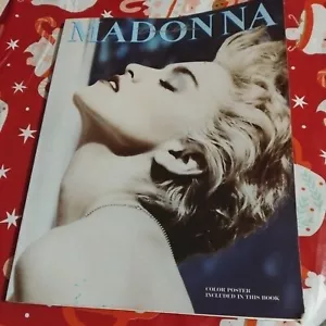 Madonna True Blue Piano Music Book 1986 Warner Bros - Picture 1 of 4