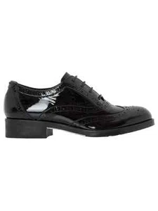 Dune Farnley Lace Up Brogues, Black Patent 034 FARNLEY UK5 - Picture 1 of 1