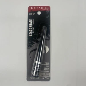 Rimmel London Exaggerate Precise High Intensity Eyeliner 001 Black 0.08 oz - Picture 1 of 2
