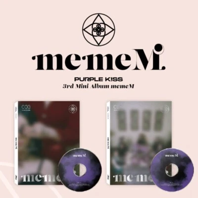 PURPLE KISS 3rd Mini Album memeM Random CD+108p P.Book+4p Card+F.Poster(On Pack) - Image 1 of 4