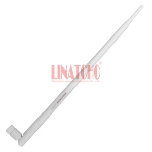 Conector macho RP SMA blanco 2,4 GHz 9DB alta ganancia WIFI antena de señal de enrutador - Imagen 1 de 10