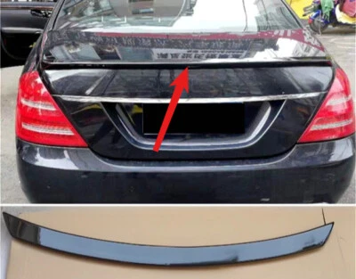 Alerón trasero ABS negro brillante para Mercedes Benz Clase S W221 2007-13 Foto 1 de 4