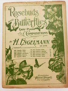 Noten - "Schmetterling Schottische" H. Englemann, 1898 Antik, (SM16) - Bild 1 von 3