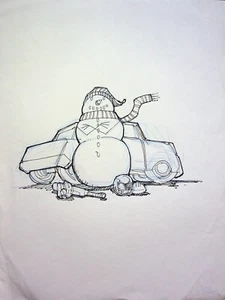 KARL ALTSTAETTER Signed Hand Drawn Comic Book Character Layout Art 8.5 x 11 - Picture 1 of 2