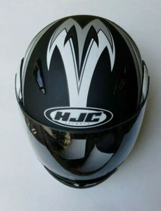 HJC Climax Element Matte Black and White Full Face Motocycle Helmet (S) Gear - Picture 1 of 8