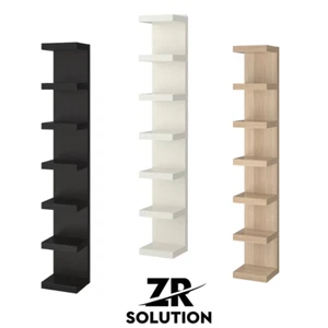 IKEA LACK Wall Shelf Unit 30x190cm Black-Brown White Oak Effect Storage Display - Picture 1 of 7