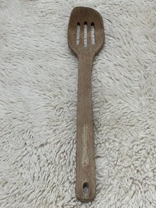 Calphalon Wooden Slotted Spoon Kitchen Utensil 12.5 in Long - Picture 1 of 10