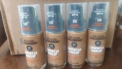 Lot Of 4 Revlon ColorStay 24hr Combination/Oily Skin Matte Foundation 510 Pecan  - Image 1 of 4