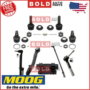 MOOG Ball Joint Tie Rod Drag Link Kit 9 PCS Fits Ford F-250 F-350 Super Duty 4WD - Picture 1 of 8