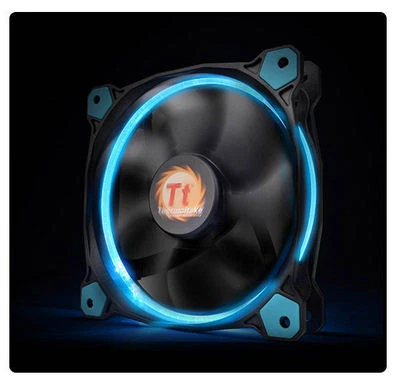 Thermaltake CL-F038-PL12BU-A Riing 12 High Static Pressure Blue LED Radiator Fan - Image 1 of 3